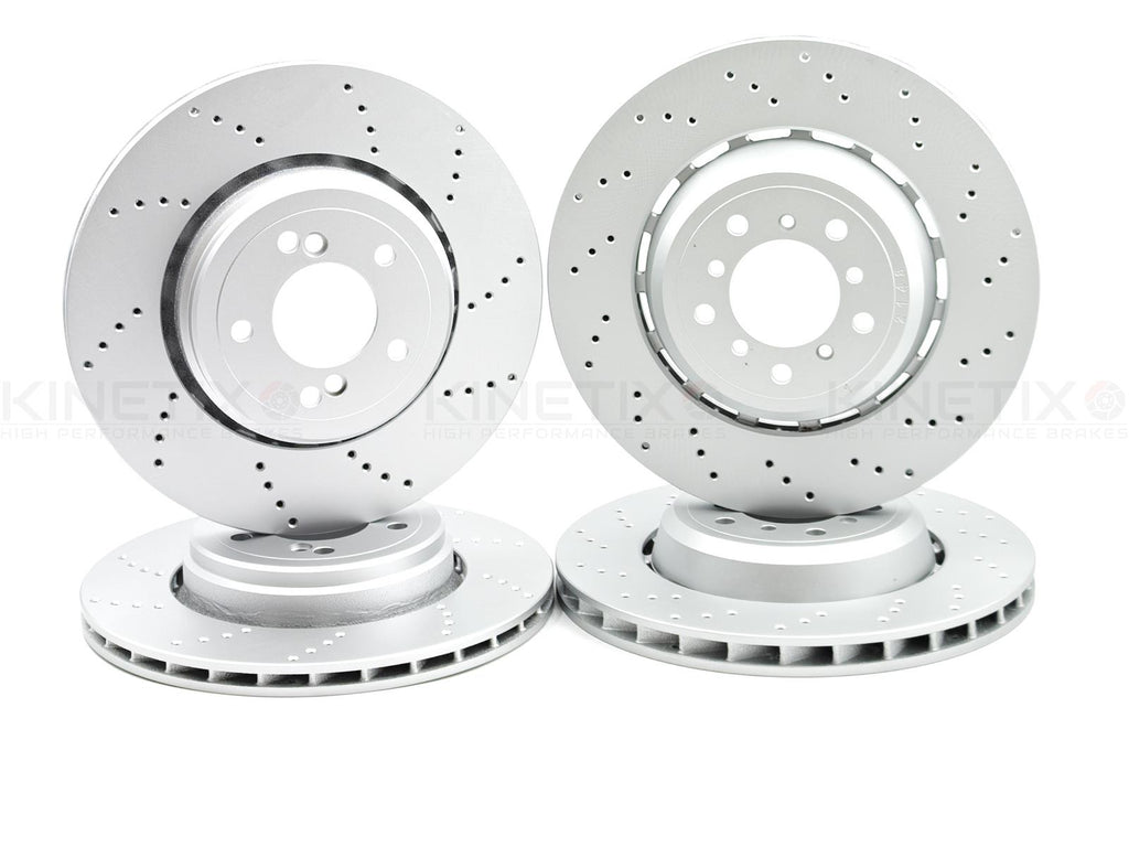 FOR BMW 1M M3 E82 E90 E92 E93 FRONT REAR LEFT RIGHT BRAKE DISCS SET 360mm 350mm
