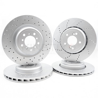 FOR BMW 1M M3 E82 E90 E92 E93 FRONT REAR BRAKE DISCS BREMBO PADS 360mm 350mm