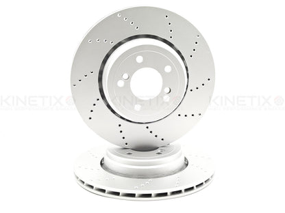 FOR BMW 1M E82 M3 E90 E92 E93 FRONT REAR BRAKE DISCS K44 CERAMIC RACING PADS & WEAR WIRE SENSOR LEADS 360mm 350mm