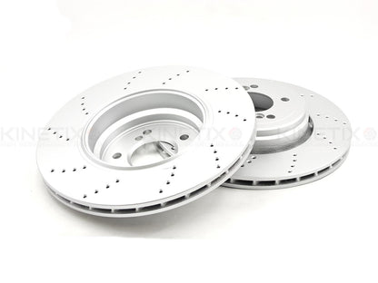 FOR BMW 1M E82 M3 E90 E92 E93 FRONT REAR BRAKE DISCS K44 CERAMIC RACING PADS & WEAR WIRE SENSOR LEADS 360mm 350mm