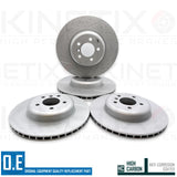FOR BMW 325d M SPORT FRONT REAR DIMPLED GROOVED HIGH CARBON BRAKE DISCS 370 345