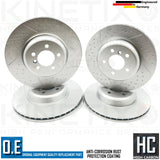 FOR BMW 325d M SPORT FRONT REAR DIMPLED GROOVED HIGH CARBON BRAKE DISCS PADS