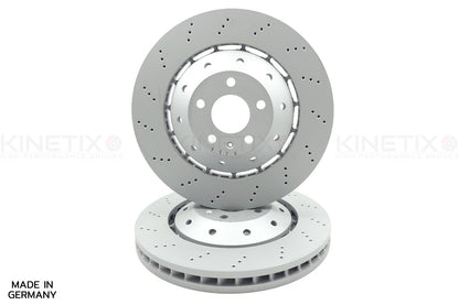 FOR AUDI RS4 4.2 V8 B8 DRILLED FRONT REAR BRAKE DISCS 365mm 330mm 2012-2015