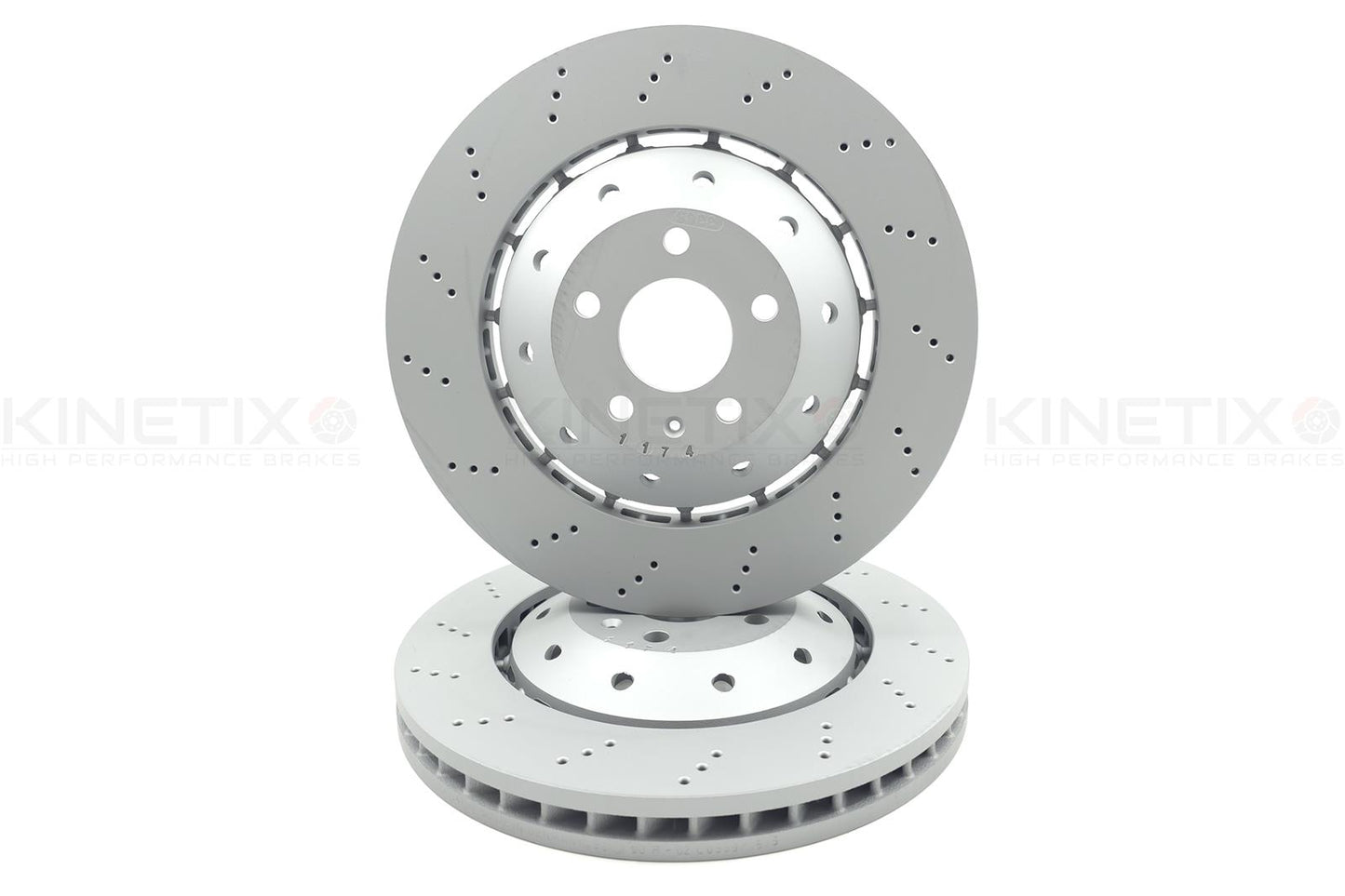 FOR AUDI RS4 RS5 R8 HIGH CARBON FRONT BRAKE DISCS PADS 365mm X 34mm