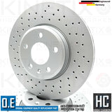FOR AUDI A5 2.0 TDI F5x DRILLED FRONT REAR BRAKE DISCS 314mm 300mm COATED