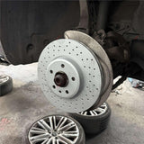 FIT AUDI A5 2.0 TFSI CROSS DRILLED PERFORMANCE FRONT BRAKE DISCS PAIR 314mm