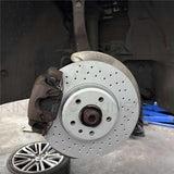 FOR AUDI A5 3.0 TFSI CROSS DRILLED PERFORMANCE FRONT BRAKE DISCS PAIR 314mm