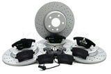 FOR AUDI A5 3.2 FSI CROSS DRILLED FRONT REAR BRAKE DISCS PADS 314mm 300mm COATED