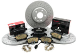 FOR AUDI A4 ALLROAD 2.0 TFSI B8 DRILLED FRONT REAR BRAKE DISCS BREMBO PADS
