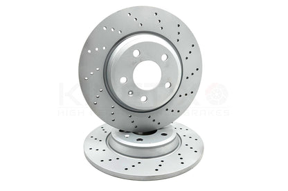 FOR AUDI A4 45 TDI B9 DRILLED FRONT REAR BRAKE DISCS 314mm 300mm COATED