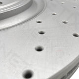 FOR JAGUAR 5.0 XKR XKR-S FRONT CROSS DRILLED BRAKE DISCS MINTEX PADS SET 380mm