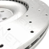 FOR JAGUAR F-TYPE 5.0 SVR FRONT REAR DRILLED PERFORMANCE BRAKE DISCS 380mm 376mm