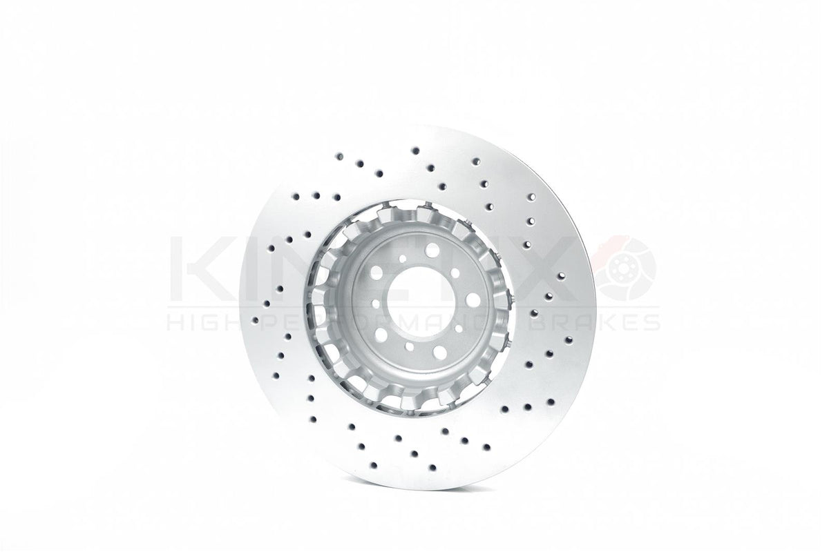 FOR BMW M4 F82 FRONT LEFT RIGHT DRILLED BRAKE DISCS TEXTAR PADS + SENSOR 380mm
