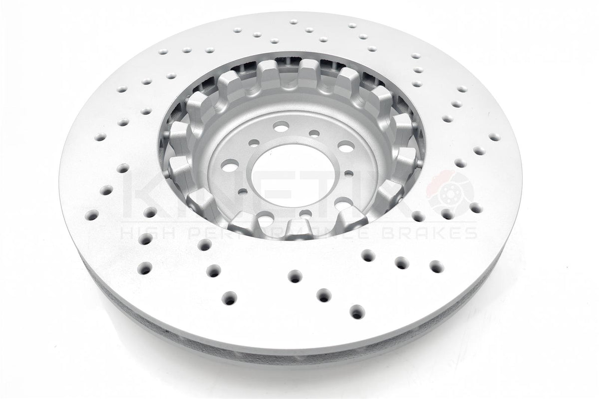 FOR BMW M4 F82 FRONT LEFT RIGHT DRILLED BRAKE DISCS TEXTAR PADS + SENSOR 380mm