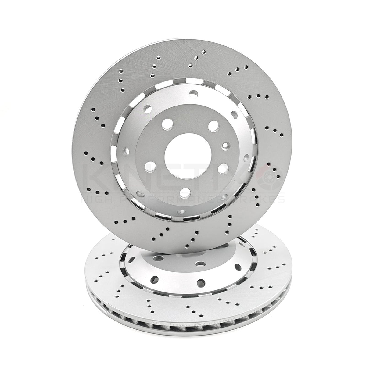 FOR AUDI RS4 B7 (2006-2008) DRILLED REAR BRAKE DISCS BREMBO PADS 324mm