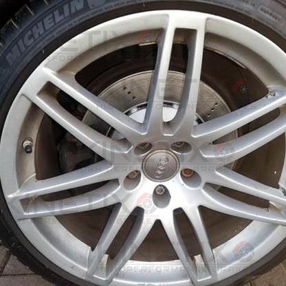 FOR AUDI RS4 B7 (2006-2008) DRILLED REAR BRAKE DISCS BREMBO PADS 324mm