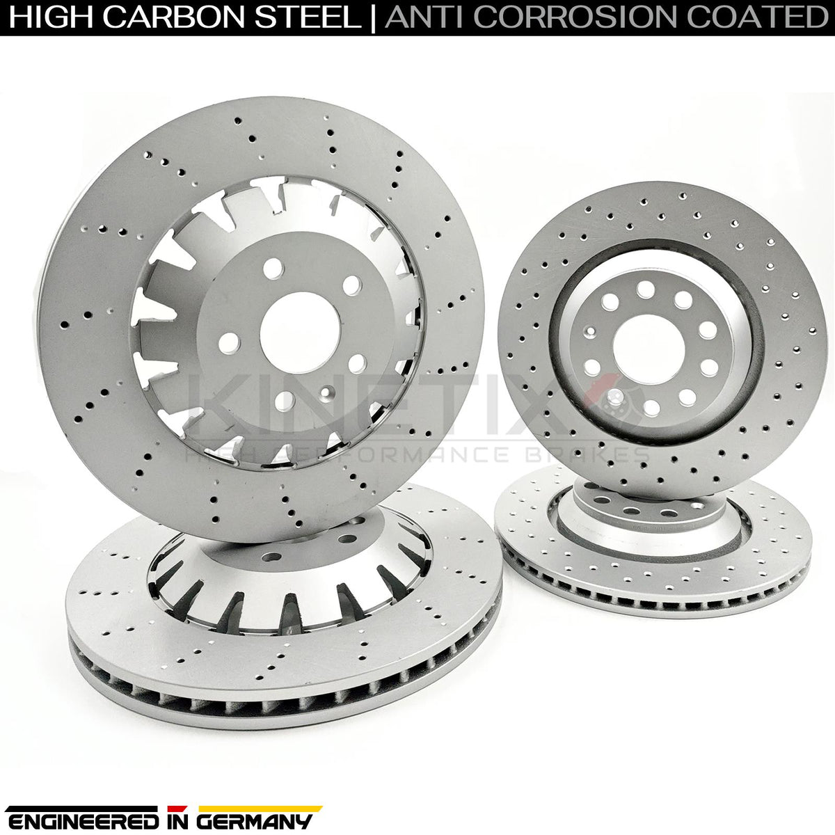 FOR AUDI RS3 8P 2011-2012 FRONT REAR BRAKE DISCS BREMBO PADS 370mm 310mm FR/RR