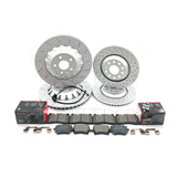 FOR AUDI RS3 8P 2011-2012 FRONT REAR BRAKE DISCS BREMBO PADS 370mm 310mm FR/RR
