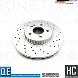 FOR MERCEDES C200 AMG SPORT BONDED FRONT BRAKE DISCS PADS WEAR SENSOR 318mm