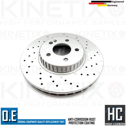 FOR MERCEDES C-CLASS AMG SPORT FRONT REAR BRAKE DISCS MINTEX PADS 318mm 300mm