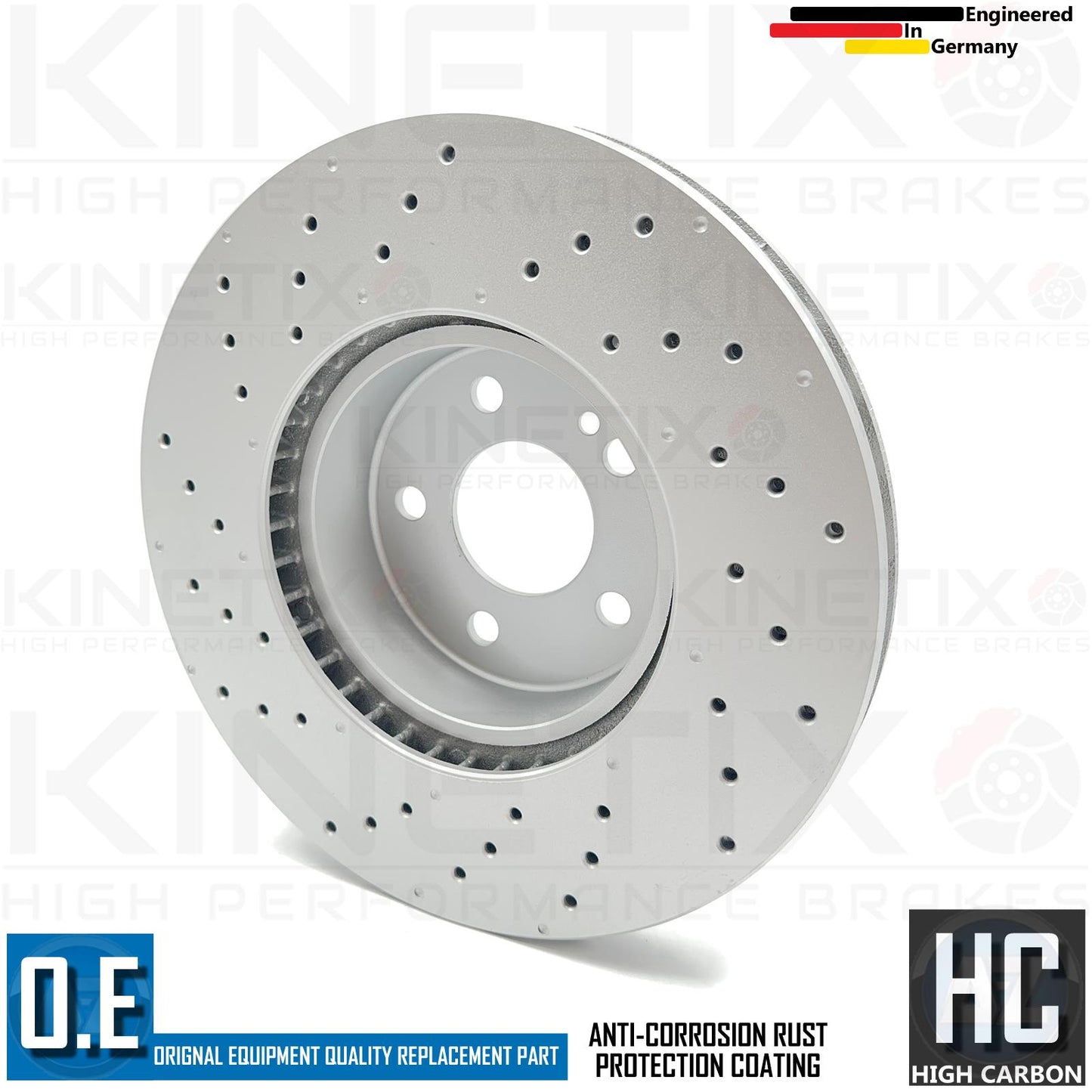 FOR MERCEDES C250 AMG SPORT BONDED FRONT DISCS PAIR 318mm A0004212112 COATED