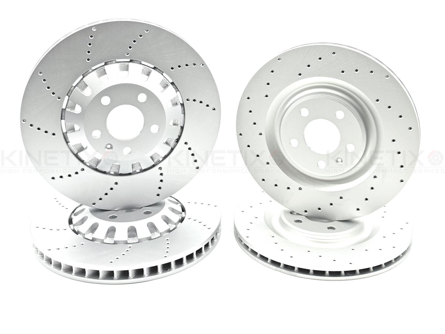 FOR AUDI A6 A7 A8 50 TDI FRONT REAR BRAKE DISCS BREMBO PADS SENSORS 375mm 330mm