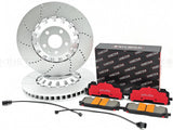 FITS AUDI S4 S5 Q7 Q8 SQ5 S6 S7 E-TRON FRONT BRAKE DISCS PADS SENSOR WIRES 375mm
