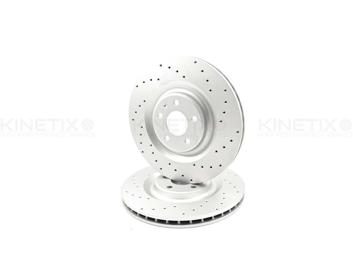 FOR AUDI S7 FRONT REAR HIGH CARBON CROSS DRILLED BRAKE DISCS 400mm 350mm FR RR