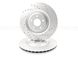 FOR AUDI SQ7 FRONT REAR DRILLED BRAKE DISCS PADS WEAR WIRE SENSORS 400mm 350mm