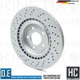 FOR AUDI S4 B8 FRONT REAR PERFORMANCE CROSS DRILLED BRAKE DISCS 345mm 330mm
