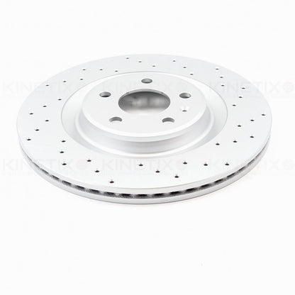 FOR AUDI A5 40 TDI FRONT REAR DRILLED BRAKE DISCS PADS SENSORS 350mm 330mm