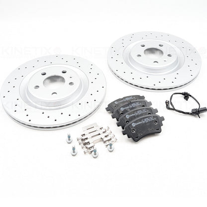 FOR AUDI S4 B9 S5 F5x SQ5 FYB FYT SPORTBACK REAR BRAKE DISCS BREMBO PADS 330mm