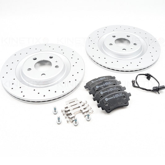 FOR AUDI S4 B9 S5 F5x SQ5 FYB FYT SPORTBACK REAR BRAKE DISCS BREMBO PADS 330mm