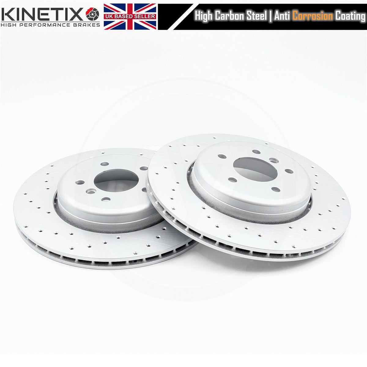 FOR BMW 6 SERIES M SPORT E63 E64 DRILLED REAR BRAKE DISCS BREMBO PADS & SENSOR
