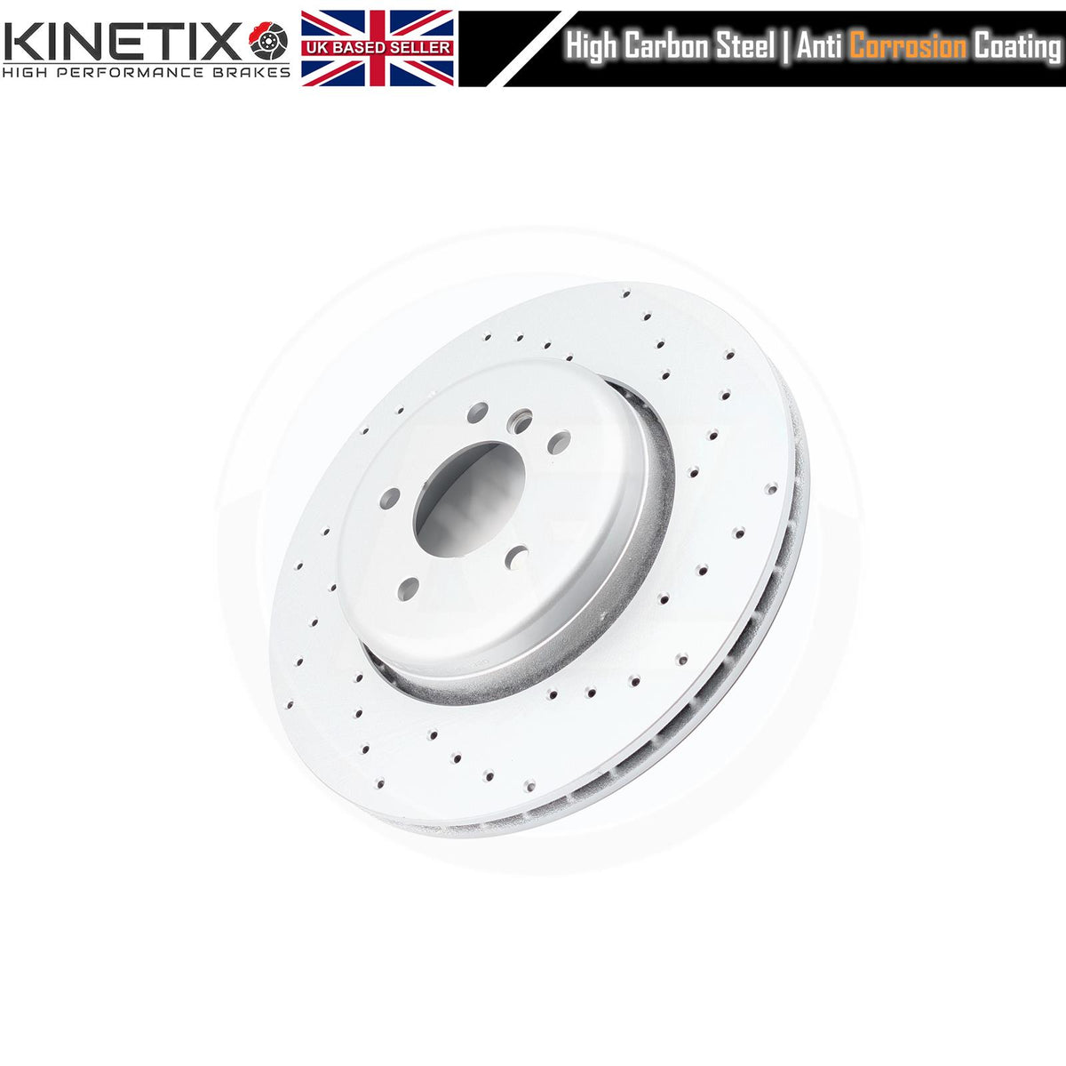 FOR BMW 5 SERIES M SPORT E60 E61 DRILLED REAR BRAKE DISCS PADS & SENSOR WIRE 345