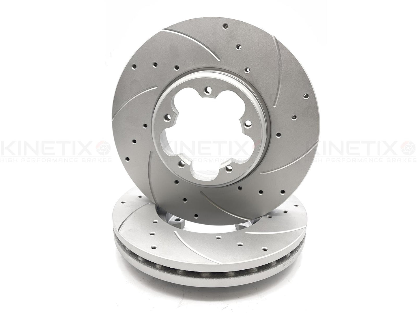 FOR FORD TORUNEO TRANSIT CUSTOM FRONT DRILLED & GROOVED BRAKE DISCS 308mm