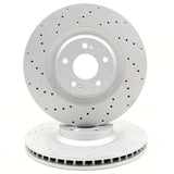 FOR HYUNDAI I30N (PFL) FRONT DRILLED BRAKE DISCS BREMBO PADS 345mm x 30mm