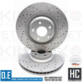FOR HYUNDAI I30 N 2.0N 2017-2020 DRILLED FRONT REAR BRAKE DISCS BREMBO PADS