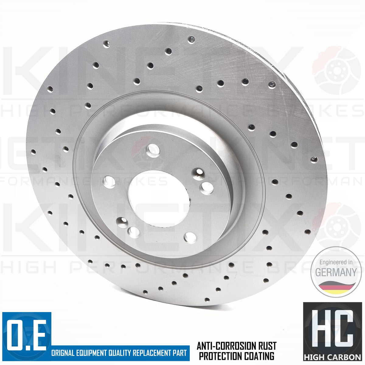 FOR HYUNDAI i30N 17- PERFORMANCE CROSS DRILLED FRONT BRAKE DISCS ABM PADS 345mm