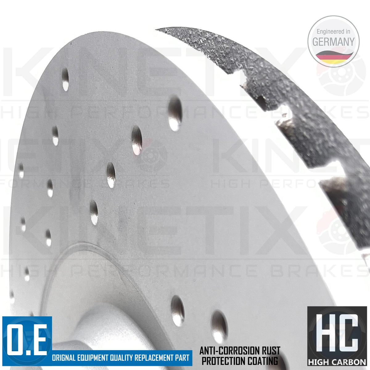 FOR HYUNDAI i30N 17- PERFORMANCE CROSS DRILLED FRONT BRAKE DISCS ABM PADS 345mm