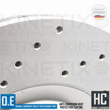 FOR HYUNDAI i30N 2017- CROSS DRILLED PERFORMANCE FRONT BRAKE DISCS PADS 345mm