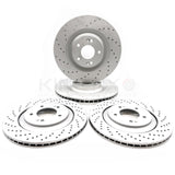 FOR HYUNDAI i30N FRONT REAR KINETIX DRILLED PERFORMANCE BRAKE DISCS 345mm 314mm