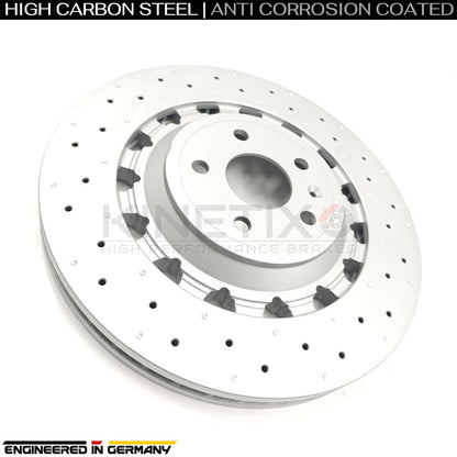 FOR AUDI RS3 8V 17-20 FRONT BRAKE DISCS TEXTAR PADS 370mm X 34mm 8V0615301R