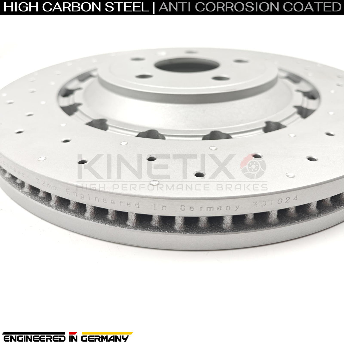 FOR AUDI RS3 8V 2017-2020 FRONT REAR BRAKE DISCS 8V0615301R 370mm 310mm