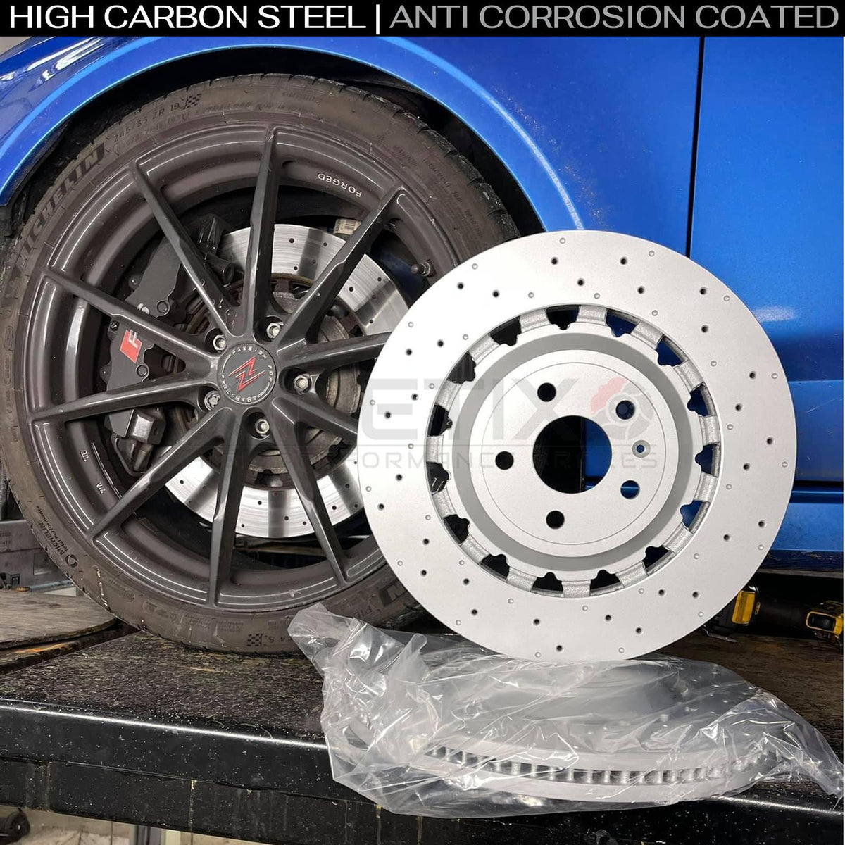 FOR AUDI RS3 8V 2017-2020 FRONT REAR BRAKE DISCS 8V0615301R 370mm 310mm