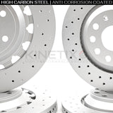 FOR AUDI RS3 8V 2017-2020 FRONT & REAR BRAKE DISCS PADS 8V0615301R 370mm 310mm