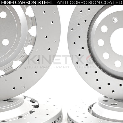 FOR AUDI RS3 8V 2017-2020 FRONT & REAR BRAKE DISCS PADS 8V0615301R 370mm 310mm