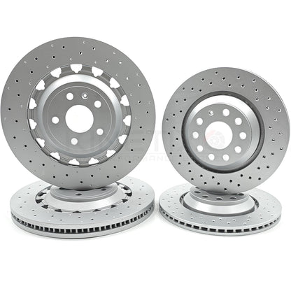 FOR AUDI RS3 8V 17-20 FRONT REAR BRAKE DISCS BREMBO PADS 8V0615301R 370mm 310mm