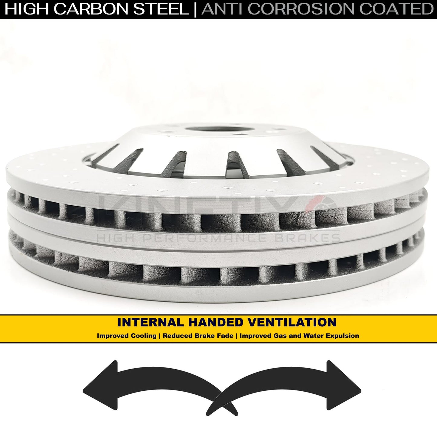 FOR AUDI RS3 8V 17-2020 FRONT BRAKE DISCS 370mm 8V0615301S 8V0615301C 8V0615301P