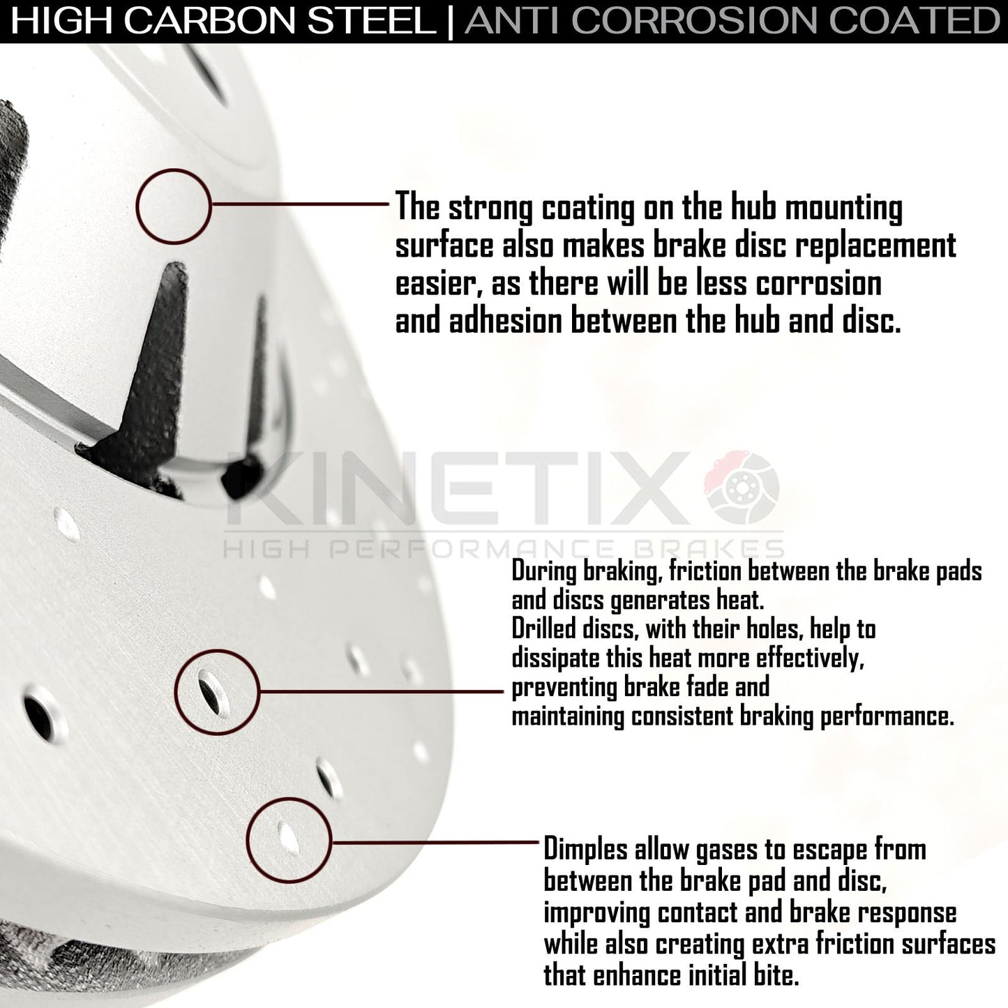 FOR AUDI RS3 8V 17-2020 FRONT BRAKE DISCS 370mm 8V0615301S 8V0615301C 8V0615301P